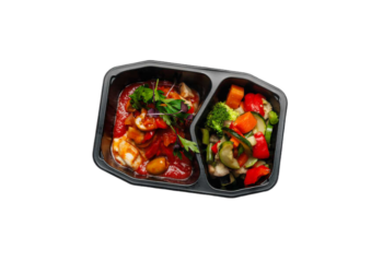 Oven Roasted Chicken Breast With Cacciatore Sauce,  seasonal vegetables- 350 g